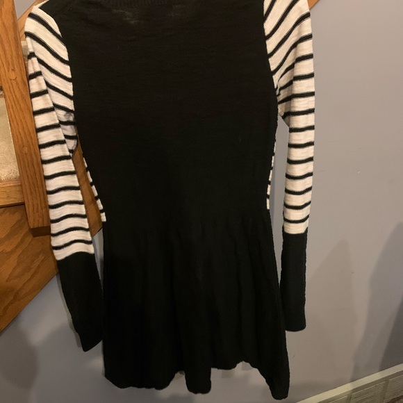 Express Black and White Knit Dress M - Picture 3 of 6